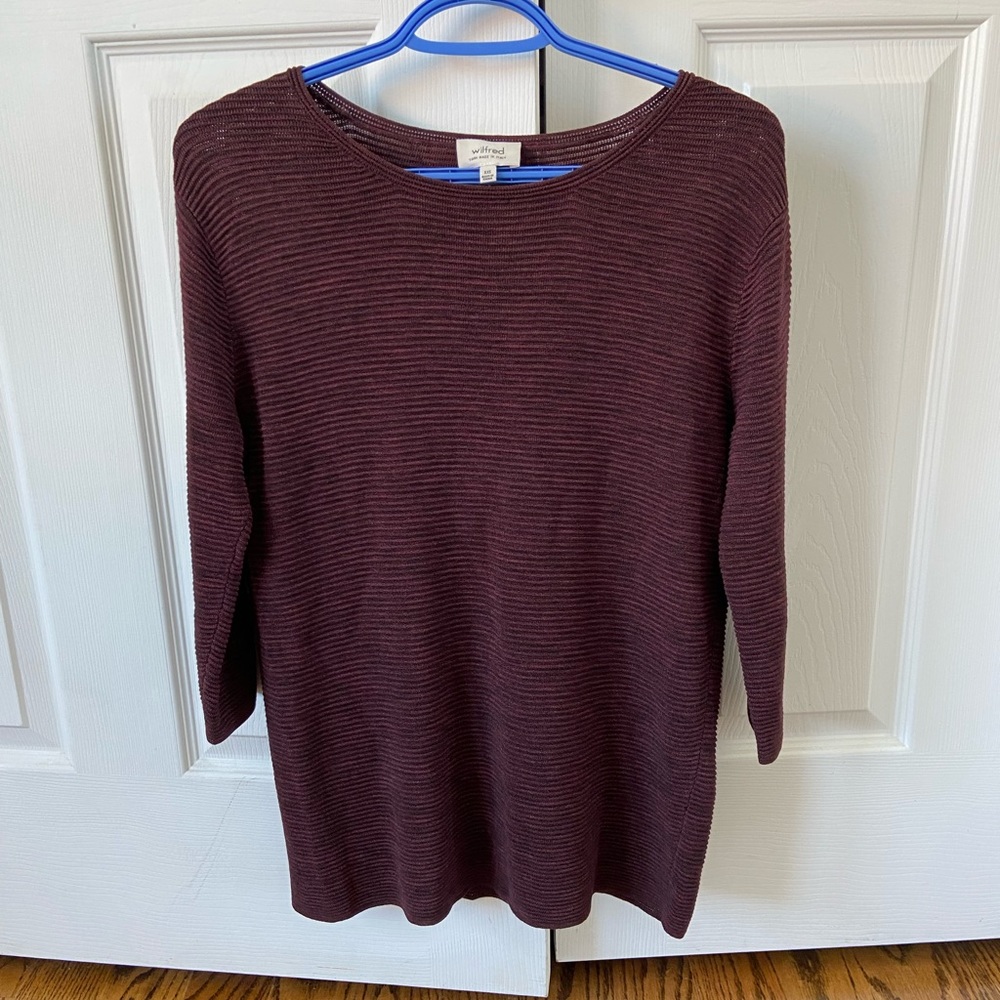 Wilfred burgundy Blanchard sweater